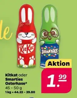 NETTO Kitkat oder Smarties Osterhase Angebot