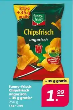 NETTO funny-frisch Chipsfrisch ungarisch + 35 g gratis Angebot