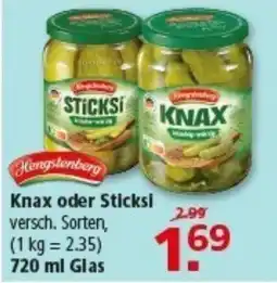 Multi Markt Hengstenberg Knax oder Sticksi Angebot