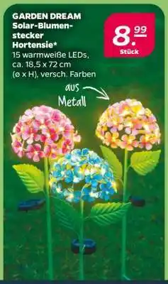 NETTO GARDEN DREAM Solar Blumenstecker Hortensie Angebot