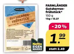 NETTO FARMLÄNDER Gutsherrenfrühstück Angebot