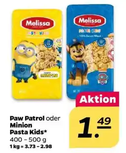 NETTO Paw Patrol oder Minion Pasta Kids Angebot