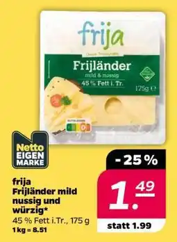 NETTO frija Frijländer mild nussig und würzig Angebot