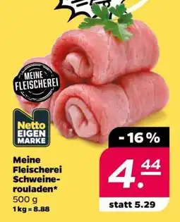 NETTO Meine Fleischerei Schweinerouladen Angebot