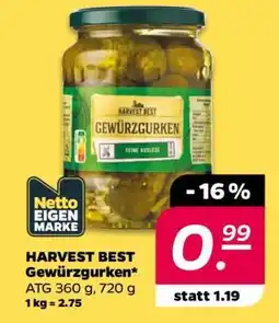 NETTO HARVEST BEST Gewürzgurken Angebot