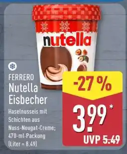 Aldi Nord nutella Eisbecher Angebot