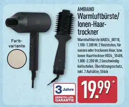 Aldi Nord AMBIANO Warmluftbürste/Ionen-Haartrockner Angebot