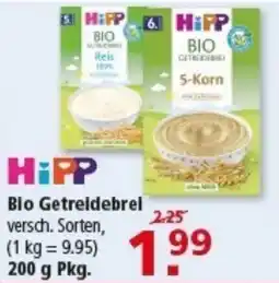 Multi Markt HiPP Bio Getreidebrel Angebot