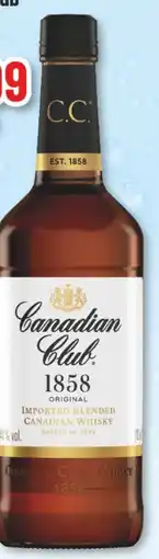trinkgut Canadian Club Original Imported Blended Whiskey 1858 Angebot