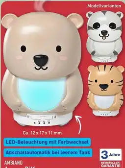 Aldi Nord Ambiano Ultraschall-Aroma-Diffusor Angebot