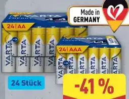Aldi Nord Varta Batterien AA LR06 24er-Packung Angebot