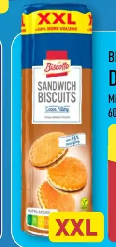 Aldi Nord Biscotto Vegan Doppelkeks XXL Angebot