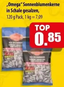 Mix Markt Omega Sonnenblumenkerne in Schale gesalzen Angebot