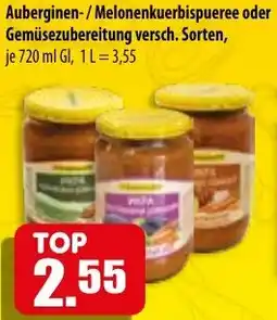 Mix Markt Auberginen-/Melonenkuerbispueree oder Gemüsezubereitung Angebot