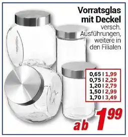 CENTERSHOP Vorratsglas mit Deckel Angebot
