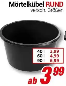 CENTERSHOP Mörtelkübel RUND Angebot