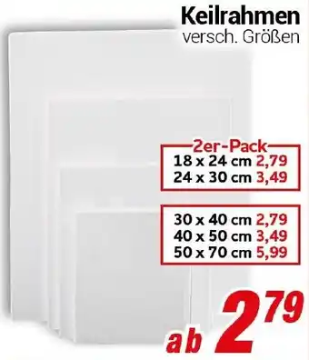 CENTERSHOP Keilrahmen Angebot