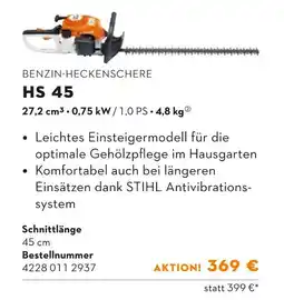 STIHL Stihl benzin-heckenschere hs 45 Angebot