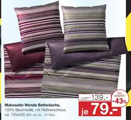Möbel Inhofer Makosatin wende bettwäsche Angebot