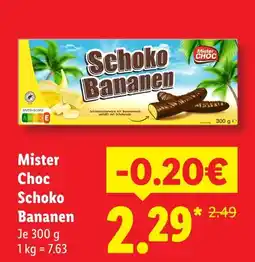 Lidl Mister choc schoko bananen Angebot
