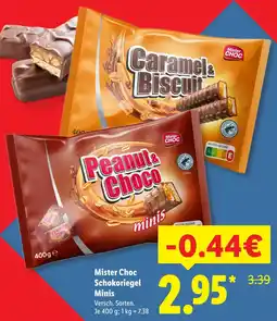 Lidl Mister choc caramel & biscuit minis Angebot