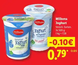 Lidl Milbona fettarmer joghurt mild Angebot