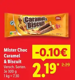 Lidl Mister choc caramel & biscuit Angebot