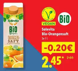 Lidl Solevita bio-orangensaft Angebot