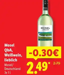 Lidl Mosel mosel qba, weißwein, lieblich Angebot