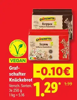 Lidl Grafschafter roggen vollkorn-knäckebrot Angebot