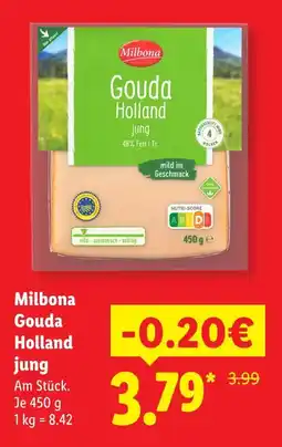 Lidl Milbona gouda holland jung Angebot