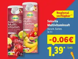 Lidl Solevita roter multivitamin Angebot