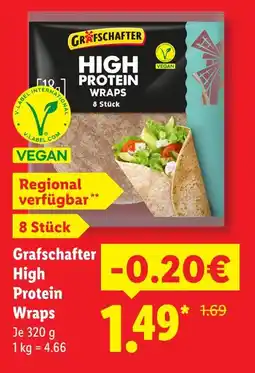 Lidl Grafschafter high protein wraps Angebot