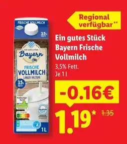 Lidl Bayern frische vollmilch Angebot