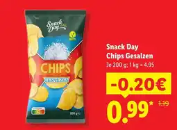 Lidl Snack day chips gesalzen Angebot