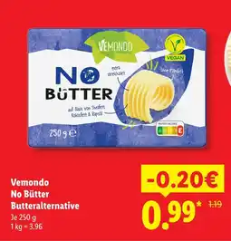 Lidl Vemondo no butter butteralternative Angebot