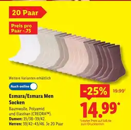 Lidl Esmara esmara/esmara men socken Angebot