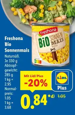 Lidl Freshona bio sonnenmais Angebot
