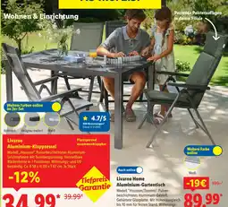 Lidl Livarno aluminium-klappsessel Angebot