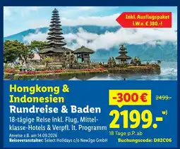 Lidl Hongkong & indonesien rundreise & baden Angebot