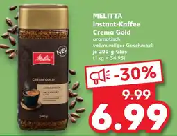 Kaufland Melitta instant-kaffee crema gold Angebot