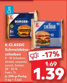 Kaufland K-classic schmelzkäsescheiben Angebot
