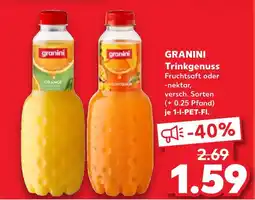 Kaufland Granini trinkgenuss fruchtsaft oder -nektar Angebot