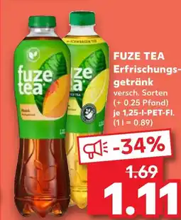 Kaufland Fuze tea erfrischungsgetränk Angebot