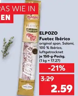 Kaufland Elpozo fuetec ibérico Angebot