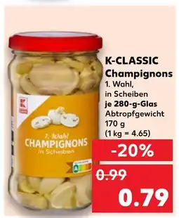 Kaufland K-classic champignons Angebot