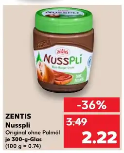 Kaufland Zentis nusspli Angebot