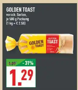Marktkauf Golden toast butter toast Angebot