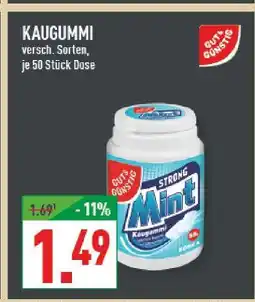 Marktkauf Gut & günstig strong mint kaugummi Angebot