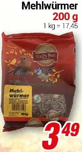 CENTERSHOP Mehlwürmer Angebot